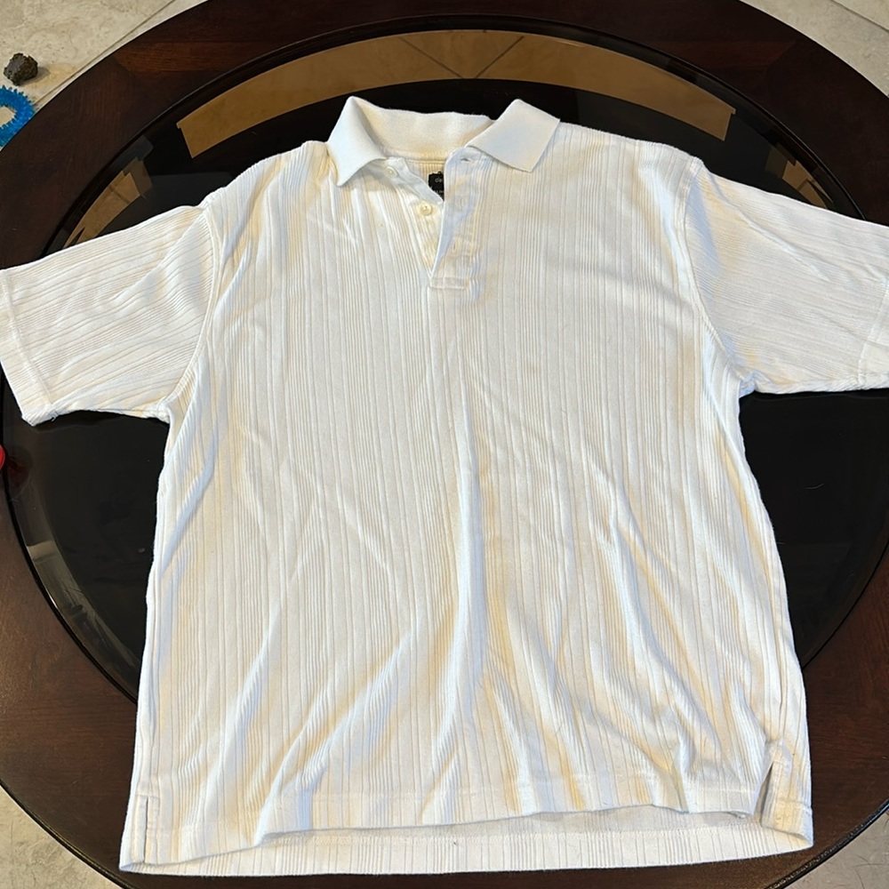 Claiborne White polo shirt